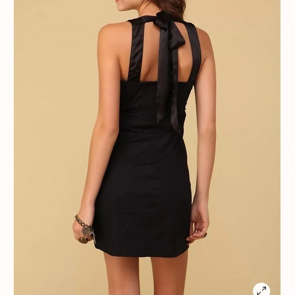 Free People Leaf Motiff Mini Dress